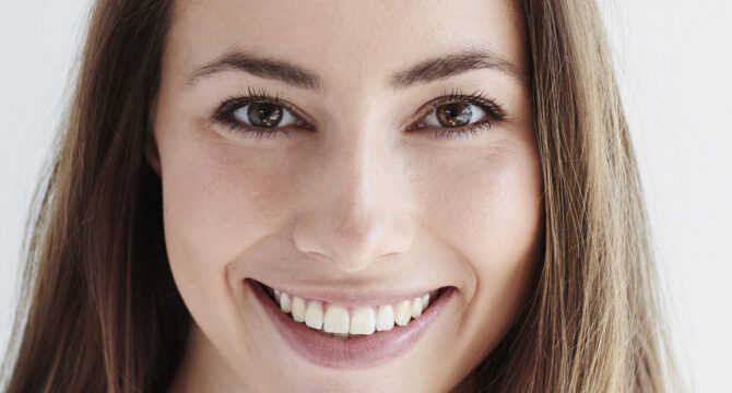 Smiling and beautiful woman, portrait