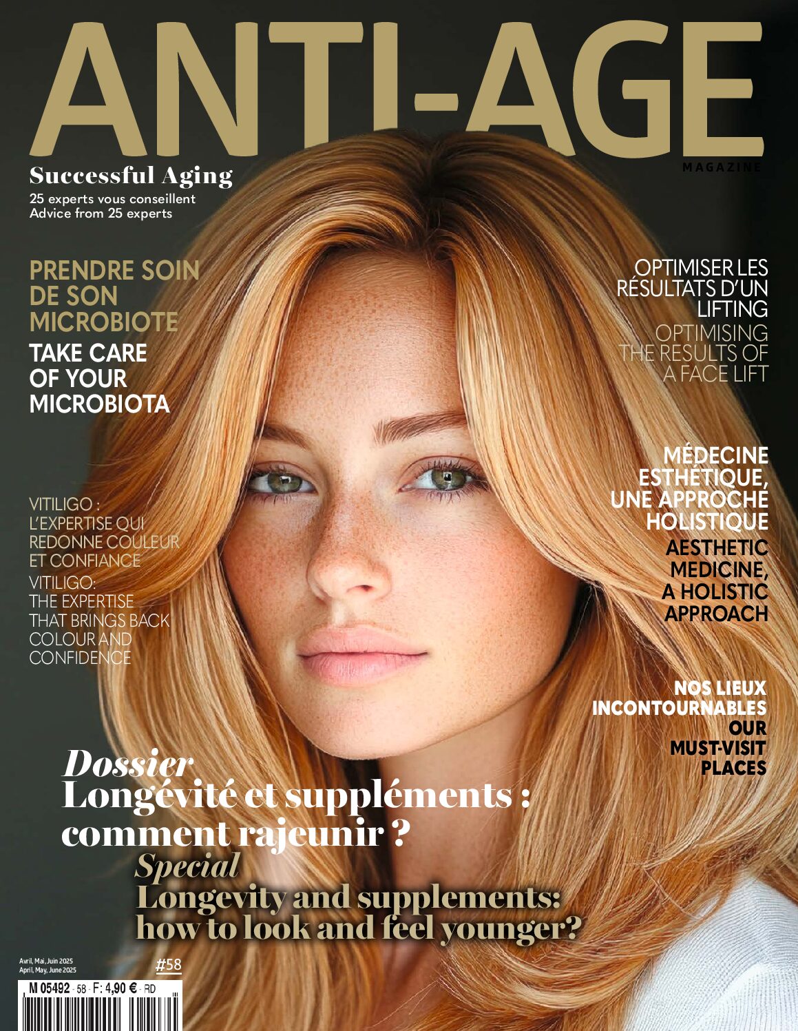 Comment pérénniser et optimiser les résultats d’un lifting du visage ? Anti-Age, Avril Mai Juin 2025 – Page de couverture